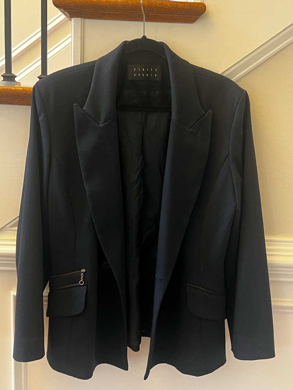 Women's  Navy Classic Tailored Suit Jacket